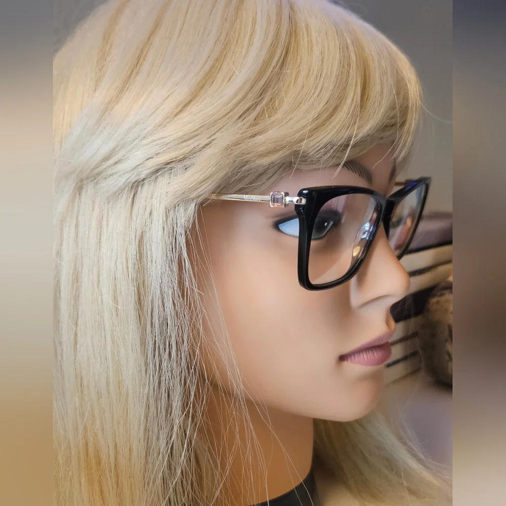 MaxMara Elegant Black & Gold Rx Glasses